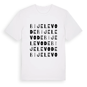 Bijele Vode ordlek t-shirt – ekologisk bomull t-shirt från Pinshirt