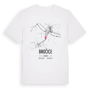 Bročice karta t-shirt – ekologisk bomull t-shirt från Pinshirt