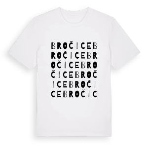 Bročice ordlek t-shirt – ekologisk bomull t-shirt från Pinshirt