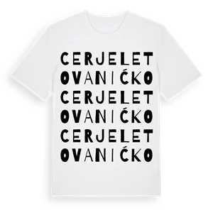 Cerje Letovanićko ordlek t-shirt – ekologisk bomull t-shirt från Pinshirt