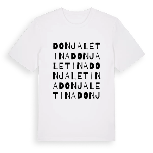 Donja Letina ordlek t-shirt – ekologisk bomull t-shirt från Pinshirt