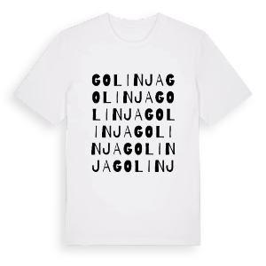 Golinja ordlek t-shirt – ekologisk bomull t-shirt från Pinshirt
