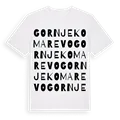Gornje Komarevo ordlek t-shirt