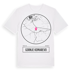Gornje Komarevo t-shirt – ekologisk bomull t-shirt från Pinshirt