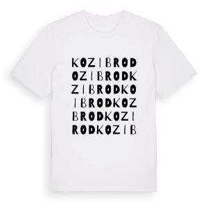 Kozibrod ordlek t-shirt – ekologisk bomull t-shirt från Pinshirt