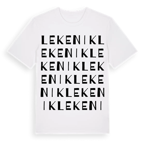 Lekenik ordlek t-shirt – ekologisk bomull t-shirt från Pinshirt
