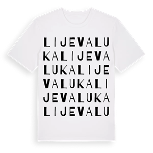 Lijeva Luka ordlek t-shirt – ekologisk bomull t-shirt från Pinshirt
