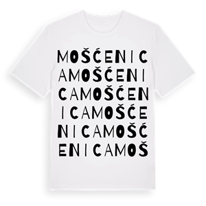 Mošćenica ordlek t-shirt – ekologisk bomull t-shirt från Pinshirt