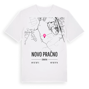 Novo Pračno karta t-shirt – ekologisk bomull t-shirt från Pinshirt