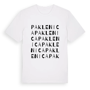 Paklenica ordlek t-shirt – ekologisk bomull t-shirt från Pinshirt