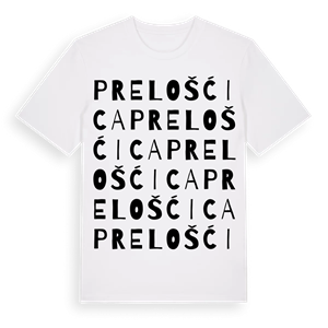 Prelošćica ordlek t-shirt – ekologisk bomull t-shirt från Pinshirt