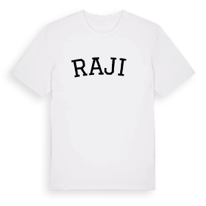 Rajić böjd t-shirt – ekologisk bomull t-shirt från Pinshirt