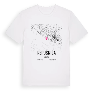 Repušnica karta t-shirt – ekologisk bomull t-shirt från Pinshirt