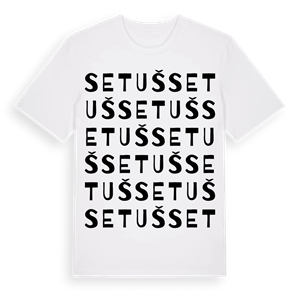 Setuš ordlek t-shirt – ekologisk bomull t-shirt från Pinshirt