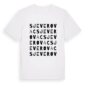 Sjeverovac ordlek t-shirt – ekologisk bomull t-shirt från Pinshirt