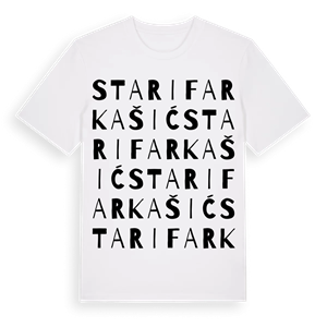 Stari Farkašić ordlek t-shirt – ekologisk bomull t-shirt från Pinshirt