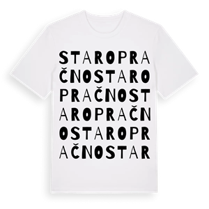 Staro Pračno ordlek t-shirt – ekologisk bomull t-shirt från Pinshirt