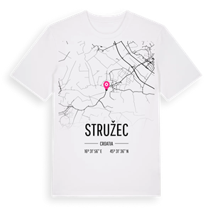Stružec karta t-shirt – ekologisk bomull t-shirt från Pinshirt