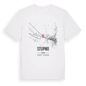 Stupno karta t-shirt – ekologisk bomull t-shirt från Pinshirt