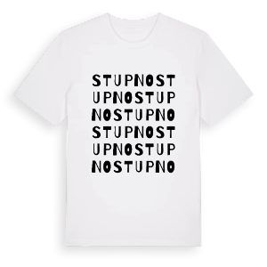 Stupno ordlek t-shirt – ekologisk bomull t-shirt från Pinshirt