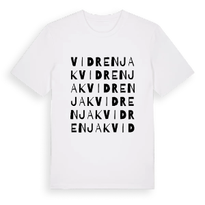 Vidrenjak ordlek t-shirt – ekologisk bomull t-shirt från Pinshirt