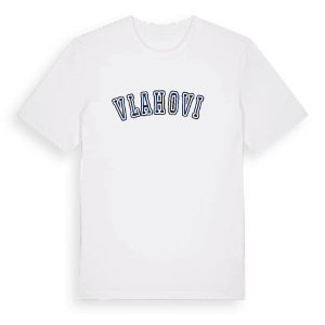 Vlahović college t-shirt – ekologisk bomull t-shirt från Pinshirt