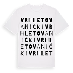 Vrh Letovanićki ordlek t-shirt – ekologisk bomull t-shirt från Pinshirt