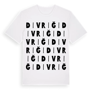 Divriği ordlek t-shirt – ekologisk bomull t-shirt från Pinshirt