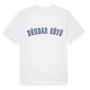 Dündar Köyü college t-shirt – ekologisk bomull t-shirt från Pinshirt