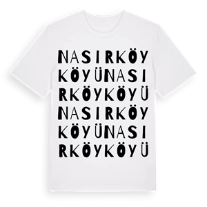 Nasırköy Köyü ordlek t-shirt – ekologisk bomull t-shirt från Pinshirt