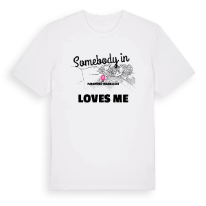 Någon i Pınarönü Mahallesi älskar mig t-shirt – ekologisk bomull t-shirt från Pinshirt