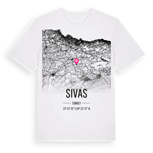 Sivas karta t-shirt – ekologisk bomull t-shirt från Pinshirt
