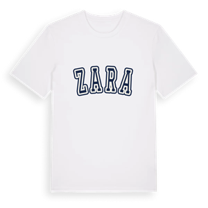 Zara college t-shirt – ekologisk bomull t-shirt från Pinshirt