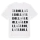 White t-shirt med Åbrolla ordlek t-shirt