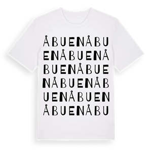 Åbuen ordlek t-shirt – ekologisk bomull t-shirt från Pinshirt