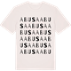 Vintage White t-shirt med Abusa ordlek t-shirt