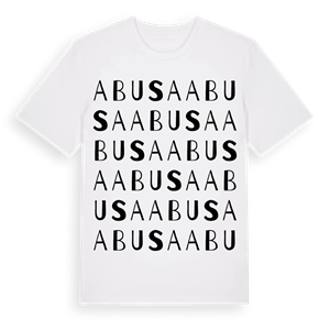 Abusa ordlek t-shirt – ekologisk bomull t-shirt från Pinshirt