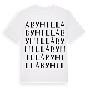 Åbyhill ordlek t-shirt – ekologisk bomull t-shirt från Pinshirt