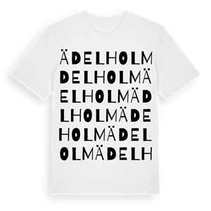 Ädelholm ordlek t-shirt – ekologisk bomull t-shirt från Pinshirt