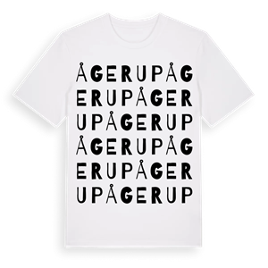 Ågerup ordlek t-shirt – ekologisk bomull t-shirt från Pinshirt