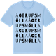 Blue Soul t-shirt med Ågerupsmölla ordlek t-shirt