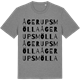 Mid Heather Gray t-shirt med Ågerupsmölla ordlek t-shirt