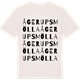 Vintage White t-shirt med Ågerupsmölla ordlek t-shirt