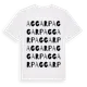 White t-shirt med Aggarp ordlek t-shirt