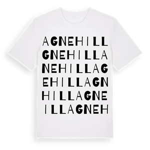 Agnehill ordlek t-shirt – ekologisk bomull t-shirt från Pinshirt