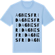 Blue Soul t-shirt med Agnesfrid ordlek t-shirt