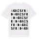 White t-shirt med Agnesfrid ordlek t-shirt