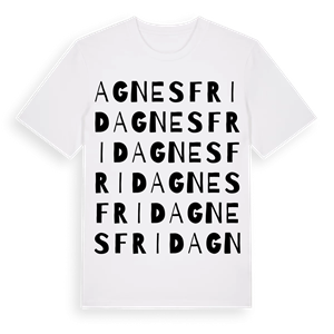 Agnesfrid ordlek t-shirt – ekologisk bomull t-shirt från Pinshirt