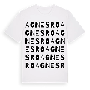 Agnesro ordlek t-shirt – ekologisk bomull t-shirt från Pinshirt