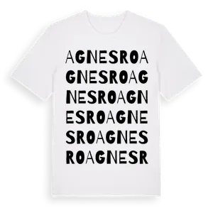 Agnesro ordlek t-shirt – ekologisk bomull t-shirt från Pinshirt